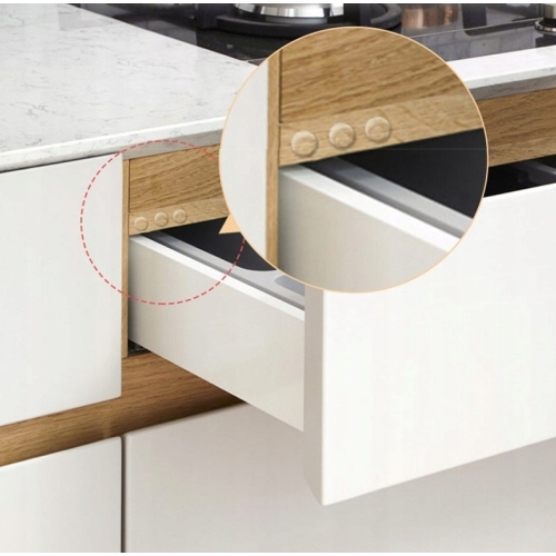 Odbojniki Gumowe Silikonowe Samoprzylepne Przeźroczyste Zestaw 46 sztuk