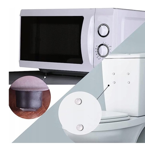 Odbojniki Gumowe Silikonowe Samoprzylepne Przeźroczyste Zestaw 46 sztuk