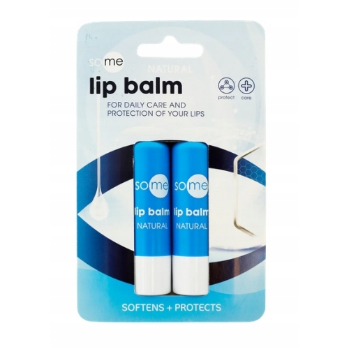 Balsam nawilżający szminka do ust naturalna ochronna Vegan 2 sztuki Blue