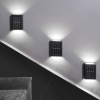 LAMPKI SOLARNE OGRODOWE KINKIETY ŚCIENNE Up & Down Solar ZESTAW 4 SZTUKI
