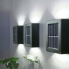 LAMPKI SOLARNE OGRODOWE KINKIETY ŚCIENNE Up & Down Solar ZESTAW 4 SZTUKI