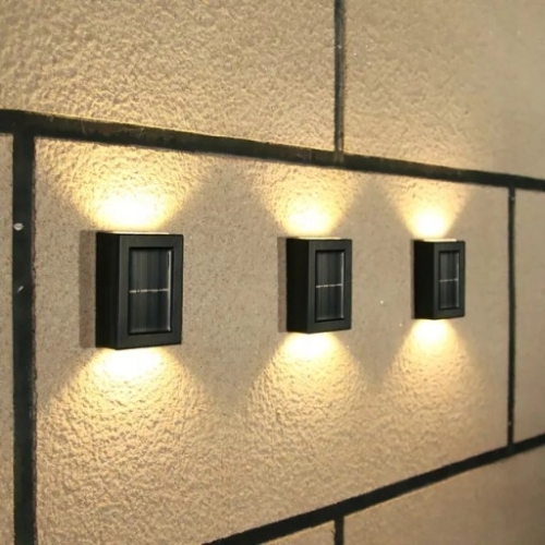 LAMPKI SOLARNE OGRODOWE KINKIETY ŚCIENNE Up & Down Solar ZESTAW 4 SZTUKI