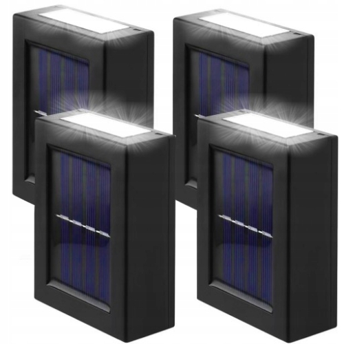 LAMPKI SOLARNE OGRODOWE KINKIETY ŚCIENNE Up & Down Solar ZESTAW 4 SZTUKI