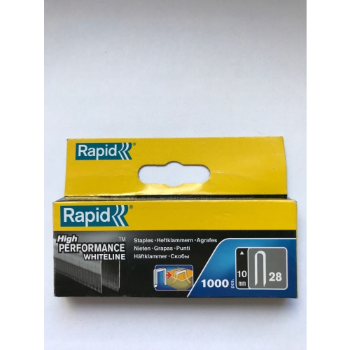 ZSZYWKI DO KABLI RAPID R28 BIAŁE 10mm PERFORMANCE WHITELINE 1000 SZTUK