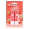 Balsam nawilżający szminka do ust Truskawkowa ochronna Vegan 2 sztuki Red