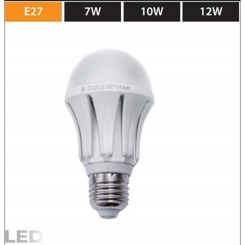Żarówka LED FL E27 230V 10W 820 lumenów 3000K biała ciepła ODPOWIEDNIK 60 W