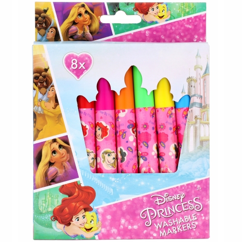Pisaki FLAMASTRY ZMYWALNE Kraina FROZEN II 8 szt.