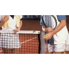 Siatka sportowa + słupki DUNLOP wymiary 609 x 220 cm Tenis siatkówka zestaw