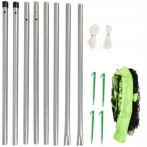 Siatka sportowa + słupki DUNLOP wymiary 609 x 220 cm Tenis siatkówka zestaw