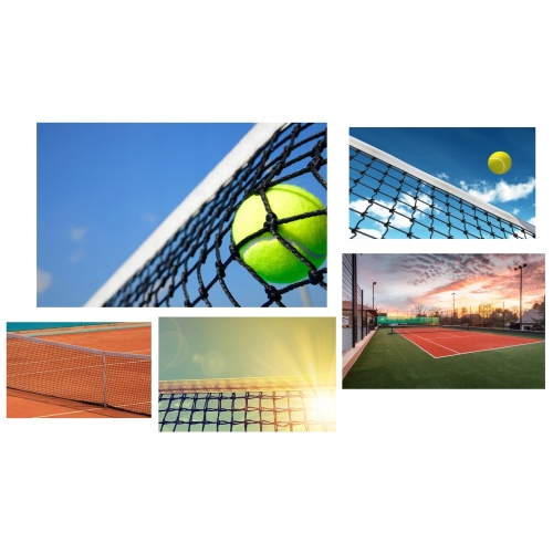 Siatka sportowa + słupki DUNLOP wymiary 609 x 220 cm Tenis siatkówka zestaw