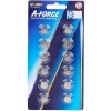 Bateria alkaliczna guzikowa LR44 AG13 A-Force 1,5V zestaw blister 12 sztuk