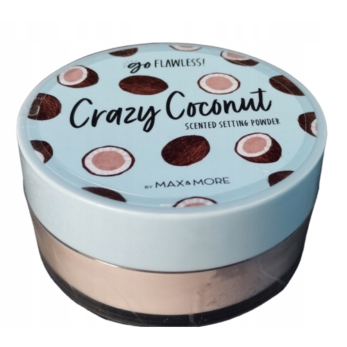 Puder scalający Sypki Matowy Transparentny Max&More Kokosowy Vegan 22 gram
