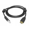 Kabel HDMI LXHD17F HDMI - HDMI 1,5 m z filtrami pozłacane końcówki Lamex