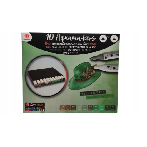 TWINMARKERY PROFESJONALNE 10 SZTUK AKWARELOWE DECO TIME FIOLETOWE 79-188