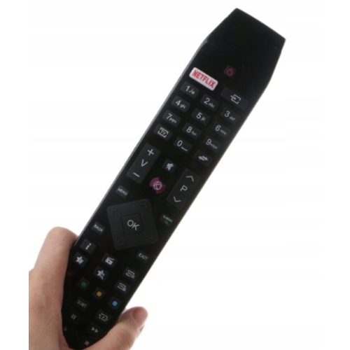 Pilot uniwersalny zamiennik TV HITACHI model RC49141 NETFLIX czarny