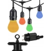 GIRLANDA OGRODOWA NA PARTY IMPREZY URODZINY KOLOROWA 16 LAMPEK MULTI COLOR