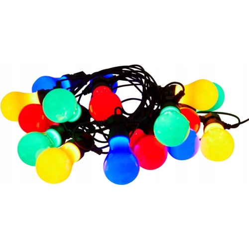 GIRLANDA OGRODOWA NA PARTY IMPREZY URODZINY KOLOROWA 16 LAMPEK MULTI COLOR