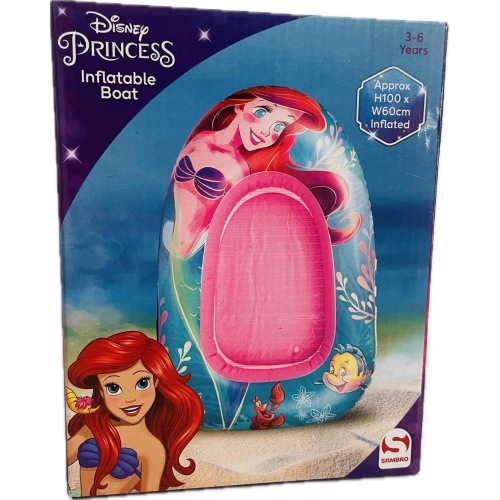 Dmuchana łódka Ponton Disney Princess Sambro Ariel 3-6 lat 100 x 60 cm