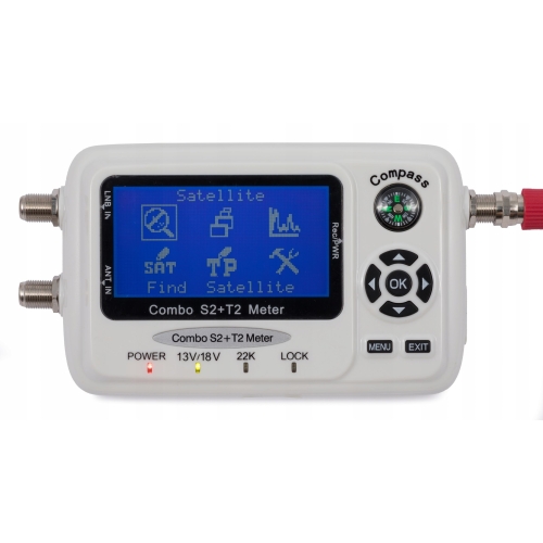 MIERNIK SYGNAŁU SATELITARNEGO SF-560 DVB-S / DVB-S2 SD i HD NOWY LCD FULL