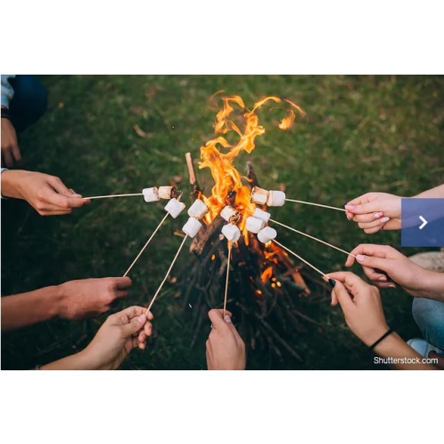 Pianki BARBECUE Chamallows Haribo BBQ GRILL OGNISKO MEGA PAKA VANILIA 300gr