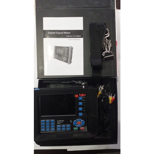 Miernik Combo TV Spacteronik SF-7000 dvb S2+T2 lcd duży zestaw monterski