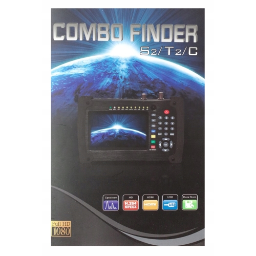 MIERNIK SYGNAŁU SATELITARNEGO HW 718 2STC HD 1080 COMBO S2\T2\C HDMI USB