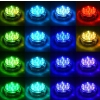 OŚWIETLENIE BASENU LAMPKI DO AKWARIUM 2 SZT WODOODPORNE IPX8 LED PILOT RGB