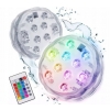 OŚWIETLENIE BASENU LAMPKI DO AKWARIUM 2 SZT WODOODPORNE IPX8 LED PILOT RGB