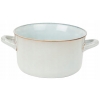 Ceramiczna miska do zupy 500ml szkliwiona z uszami bulionówka z wzorem