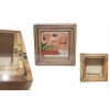 Zestaw 3 x Półka z drewna Cube wisząca Home Accents 23/25/28 x 12 cm brzoza