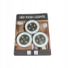 Lampka LAMPKI LED push meblowe dotykowe do szafy B Zestaw 3 szt BIAŁE ZIMNE