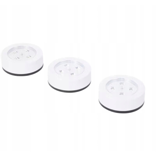 Lampka LAMPKI LED push meblowe dotykowe do szafy B Zestaw 3 szt BIAŁE ZIMNE