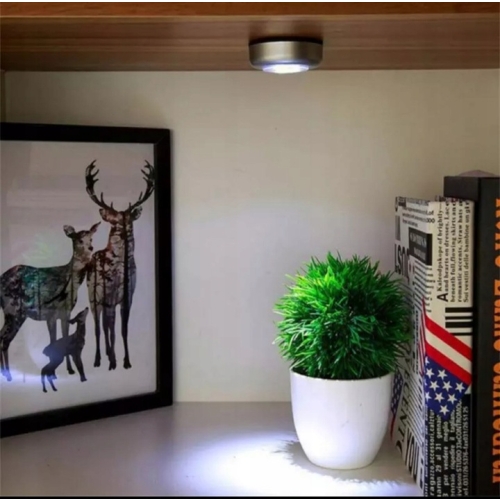 Lampka LAMPKI LED push meblowe dotykowe do szafy B Zestaw 3 szt BIAŁE ZIMNE