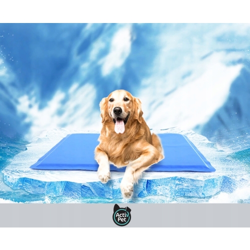 MATA CHŁODZĄCA NIEBIESKA 65 x 50 cm DLA PSA KOTA COOLING MAT ACTI PET