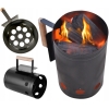 Komin do rozpalania grilla kominka ogniska BBQ 450 g 28x16cm metalowy BLACK