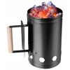 Komin do rozpalania grilla kominka ogniska BBQ 450 g 28x16cm metalowy BLACK