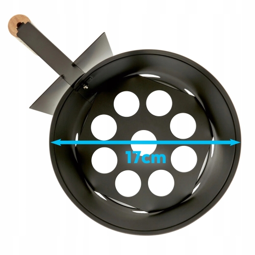 Komin do rozpalania grilla kominka ogniska BBQ 450 g 28x16cm metalowy BLACK