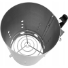KOMIN DO ROZPALANIA WĘGLA BRYKIETU BBQ KOMINKA OGNISKA GRILLA 26x17cm Silve