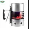 KOMIN DO ROZPALANIA WĘGLA BRYKIETU BBQ KOMINKA OGNISKA GRILLA 26x17cm Silve