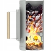 KOMIN DO ROZPALANIA WĘGLA BRYKIETU BBQ KOMINKA OGNISKA GRILLA 26x17cm Sreb6