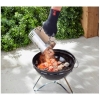 KOMIN DO ROZPALANIA WĘGLA BRYKIETU BBQ KOMINKA OGNISKA GRILLA 26x17cm Sreb6