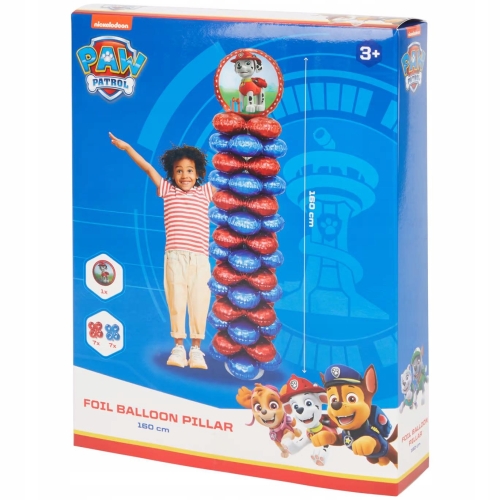 Balony Girlanda balonowa słup z balonów Psi Patrol Chase 160 cm NA URODZIN