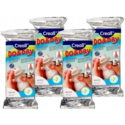 MODELINA PLASTELINA GLINA PLASTYCZNA MASA DO MODELOWANIA 4 opak. x 500g