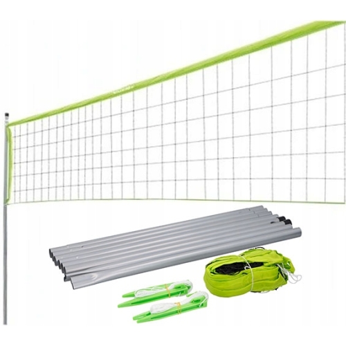 Siatka do siatkówki tenisa badmintona sportowa Dunlop 609x220cm 2 słupki 24