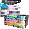 MARKERY DWUSTRONNE AKWARELOWE WODNE PISAKI DECOTIME ZESTAW 50 sztuk 28-138C