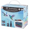 MARKERY DWUSTRONNE AKWARELOWE WODNE PISAKI DECOTIME ZESTAW 50 sztuk 28-138C