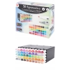 MARKERY DWUSTRONNE AKWARELOWE WODNE PISAKI DECOTIME ZESTAW 50 sztuk 28-138C