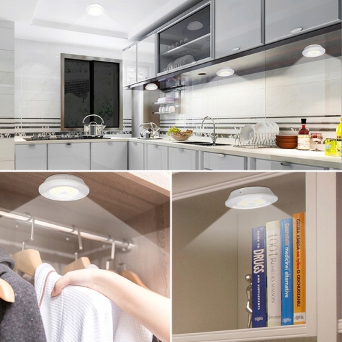 Lampki dotykowe LED Oświetlenie szafki mebli garderoby 3 szt 7cm 3W BIAŁE 1
