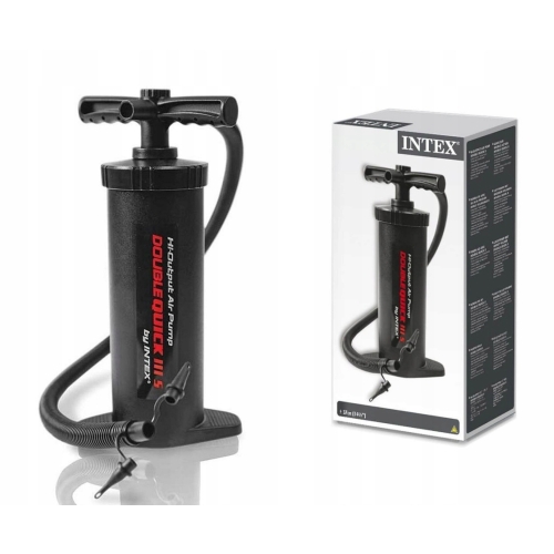 MATERAC WELUROWY 191x76x25 cm INTEX 64756KM + Pompka Tłokowa 2 kierunkowa