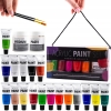Zestaw artystyczny farb akrylowych Avec PROFESJONALNE 18 x 21 ml + 2 pędzle